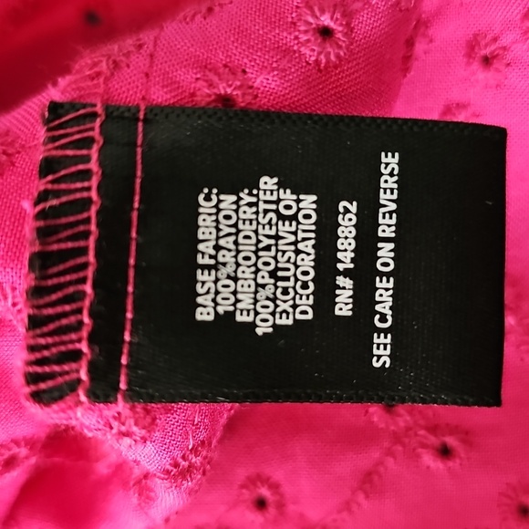 EUC Torrid Size 0 Eyelet Tank Pink - Picture 7 of 8